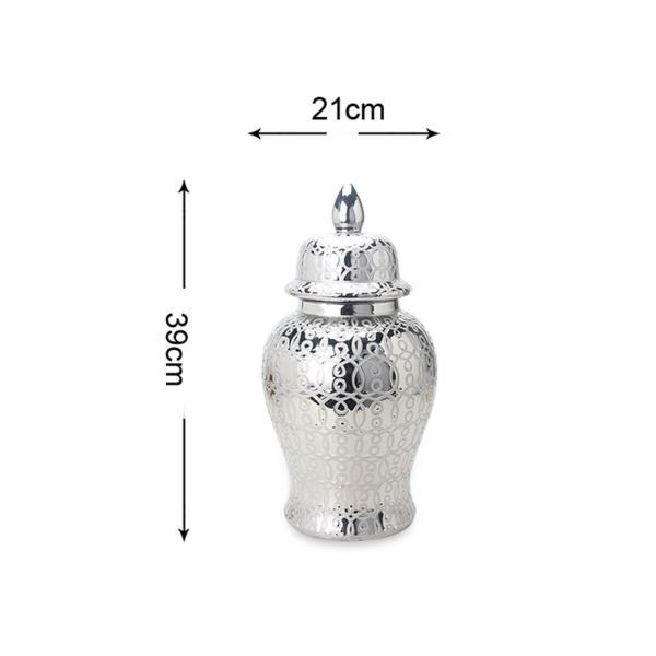 磁器ジンジャージャー フラワーアレンジメント ストレージボトル 磁器の花 花瓶 装飾花瓶 キッチン用フラワーダイニング ホリデーギフト_10