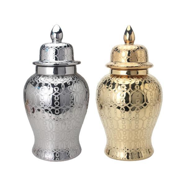 磁器ジンジャージャー フラワーアレンジメント ストレージボトル 磁器の花 花瓶 装飾花瓶 キッチン用フラワーダイニング ホリデーギフト_11