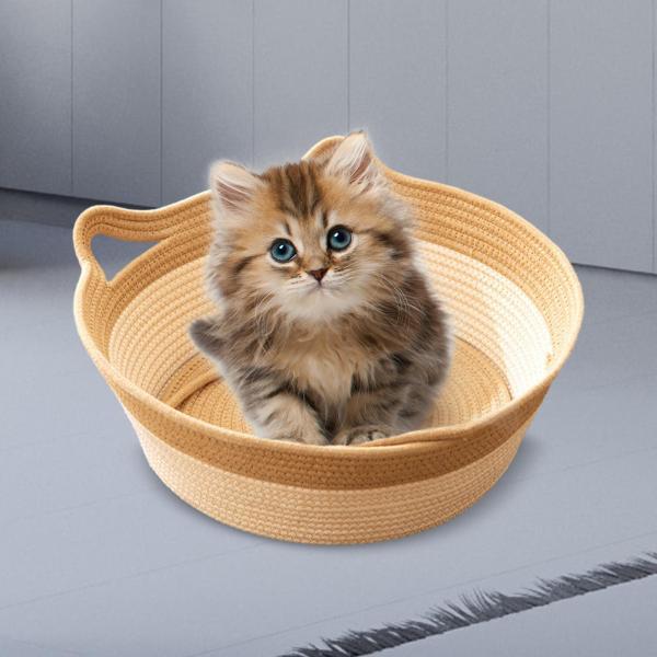バスケット かご猫テント猫小屋猫小屋閉鎖式ペットベッド四季