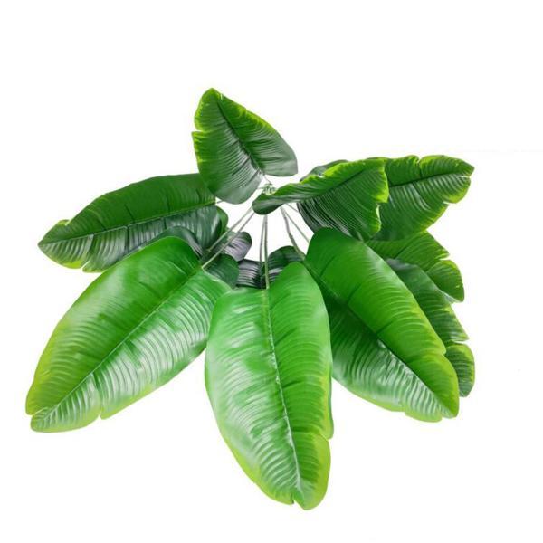 フェイク植物人工盆栽ツリーテーブル装飾模擬バナナの葉ヤシの木の模造葉状農家オフィス用｜stk-shop｜18