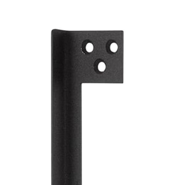 ドアラッチガードプレートカバー ラッチ保護カバー 丈夫な取付ネジ付き 不法侵入から守ります ブラック L型 98287667STKショップ