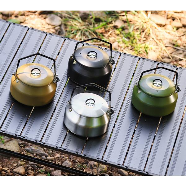やかん 1L ステンレス スチール アウトドアやかん 直火対応 一人暮らし