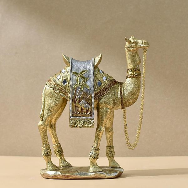 ラクダの置物動物像ラクダの彫刻卓上の装飾リビングルームのセンターピース寝室の本棚家の装飾｜stk-shop｜05
