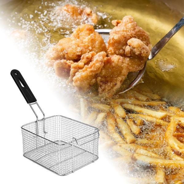 フライバスケット、フライヤーバスケット、ステンレススチールキッチン