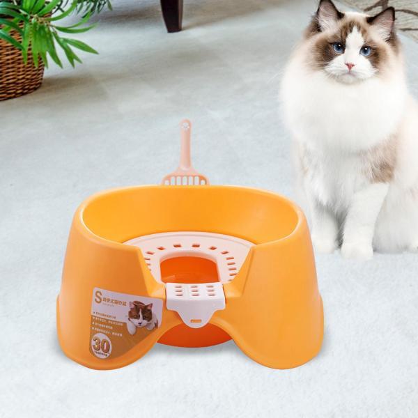 猫トイレオープントップペットトイレトレイ便器 におい対策 砂の飛び散ら防止 掃除簡単 猫用品 おしゃれ 収納｜stk-shop｜14