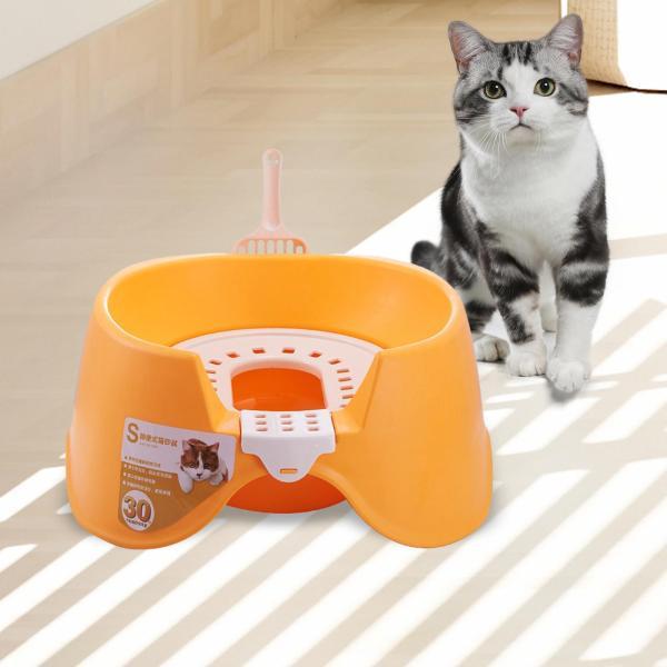 猫トイレオープントップペットトイレトレイ便器 におい対策 砂の飛び散ら防止 掃除簡単 猫用品 おしゃれ 収納｜stk-shop｜12