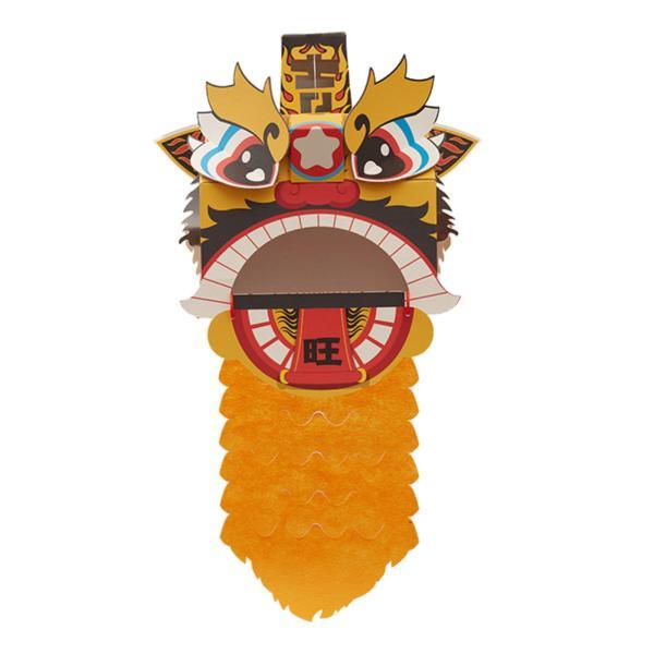 中国の春祭り獅子舞 DIY 工芸品キット獅子舞ヘッドかわいい用品中国の新年の装飾家庭用休日｜stk-shop｜14