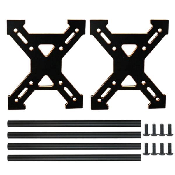 Rc カータイヤラックユニット耐久性のある装飾金属取り外し可能なホイール収納棚 1/24 1/18 スケールクライミングカーアクセサリー用｜stk-shop｜04