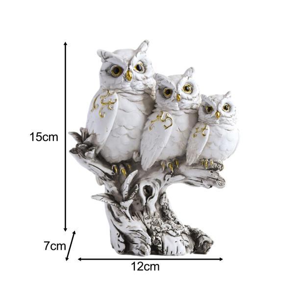フクロウの置物 フクロウの彫刻の装飾品 動物像 フクロウの像