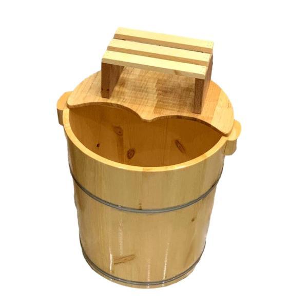 木製フットバス洗面器浴槽、バレル多目的ポータブル手作り供給ペディキュアフットソーク浴槽、｜stk-shop｜07