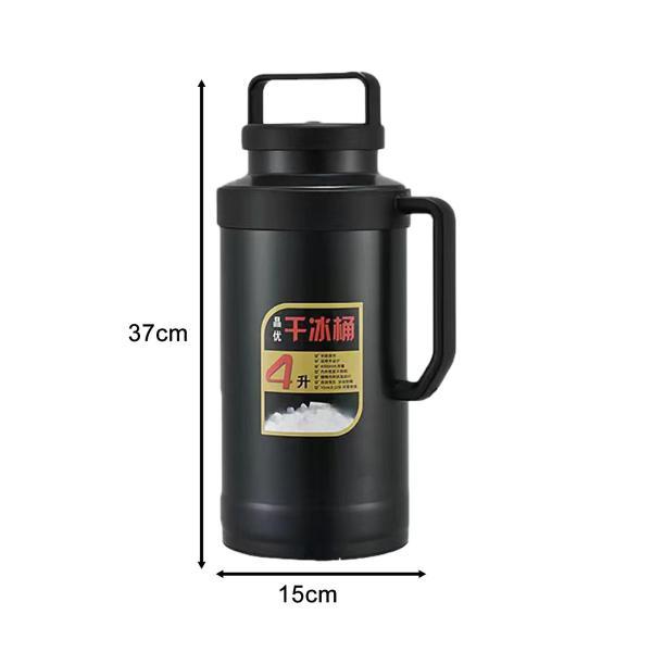 ドライアイスコンテナ サーモポット 大容量 ハンドル付き 6L/4L ドライ