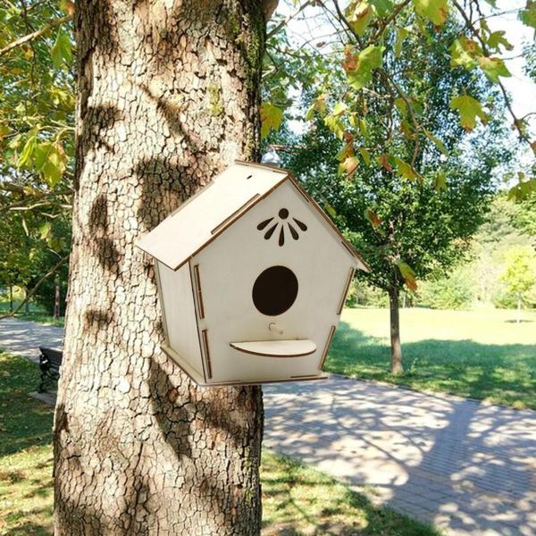 DIY 木製鳥の巣 巣箱 組み立て不要 鳥かご飾り 工芸品 鳥かご DIY 木製鳥の巣 巣箱 組み立て不要 鳥かご飾り 工芸品 鳥かご