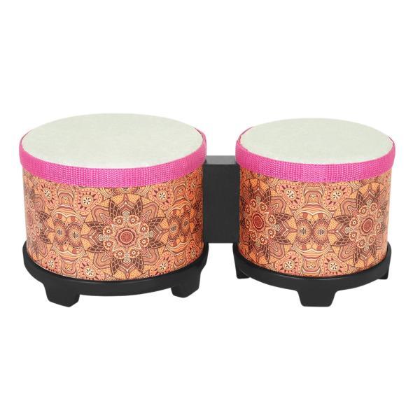5インチと6インチのボンゴドラムセット 打楽器ボンゴ 丈夫で使いやすい