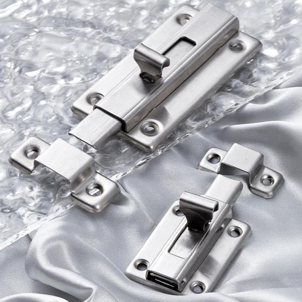 スライドロックドアボルト、高耐久表面取り付けドアセキュリティ