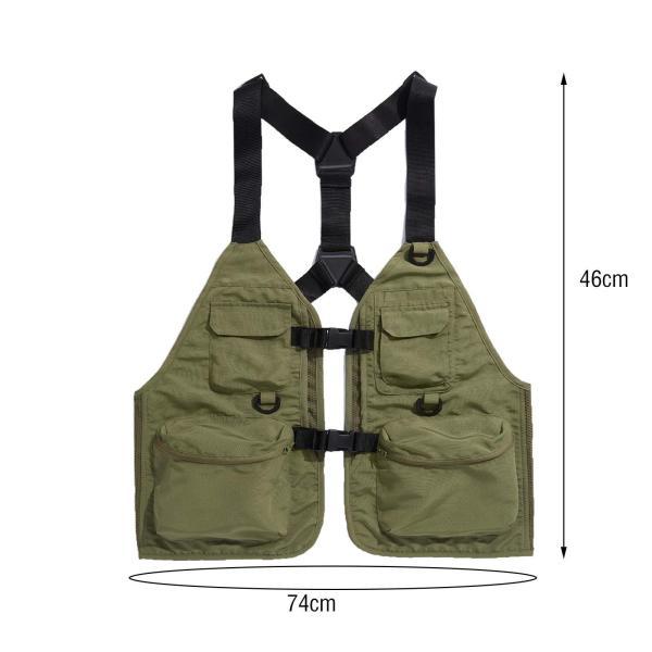 渓流フィッシングストラップベスト TMストリームベスト タン【ストラップベスト/渓流ベスト/本流