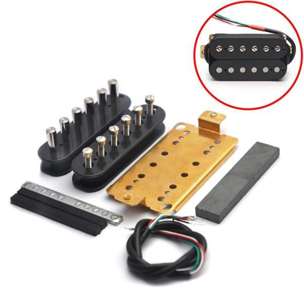 エレキギターピックアップ 2個セット DIY ギターピックアップキット、エレキギター用ハムバッキング