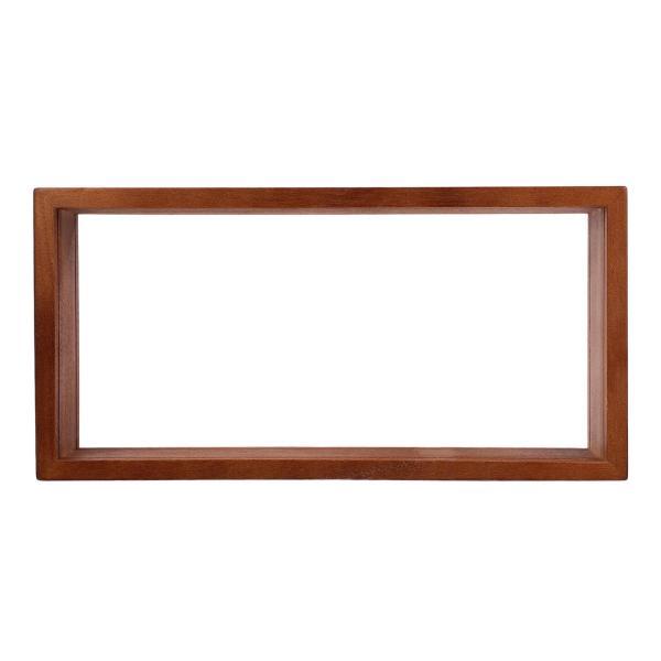 シャドウボックスの額縁チケットウッド頑丈な花束、写真、透明、記念品