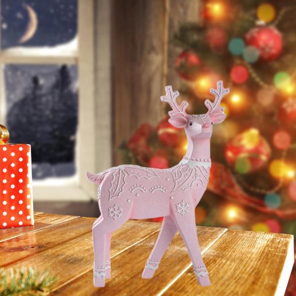 トナカイ、シカ、クリスマス飾り付け、オブジェ クリスマス トナカイ像 鹿の彫刻 アート作品コレクション ホーム