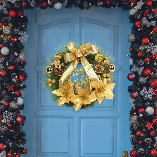 ★クリスマスリース クリスマス リース 30cm 飾り 装飾 ギフト 楽天市場】クリスマスリース 30cm クリスマス ベル ギフト箱