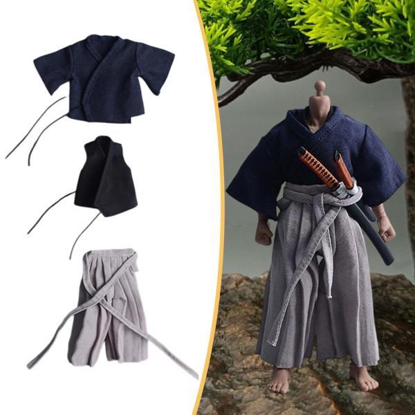 1:12スケールアクションフィギュア服写真撮影用小道具侍制服日本風人形