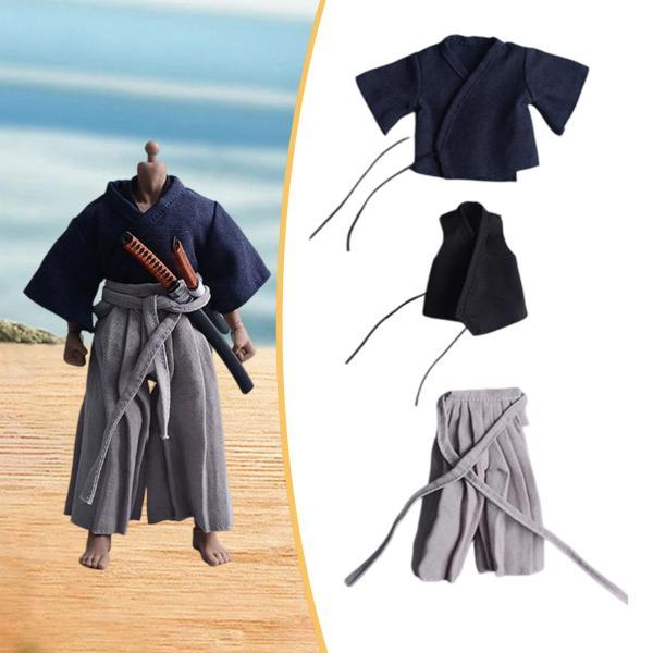 1:12スケールアクションフィギュア服写真撮影用小道具侍制服日本風人形