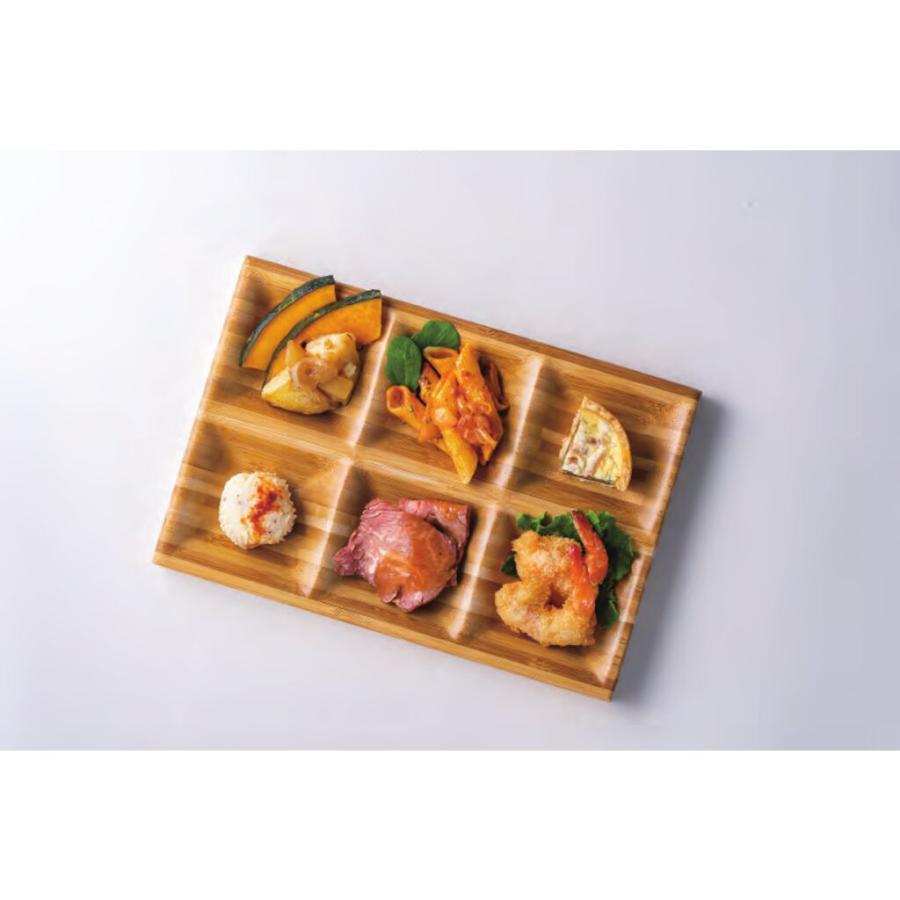 木製食器 6マスプレート ECL-1 / シンビ 食器 皿 プレート