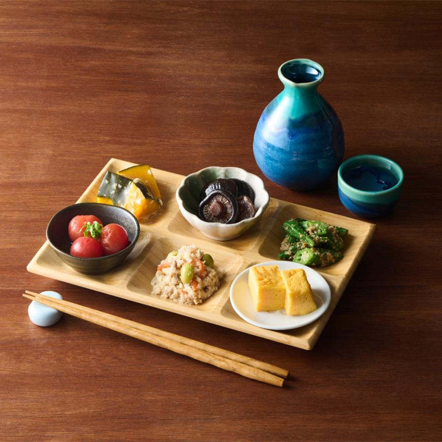 木製食器 6マスプレート ECL-1 / シンビ 食器 皿 プレート 仕切り皿 食