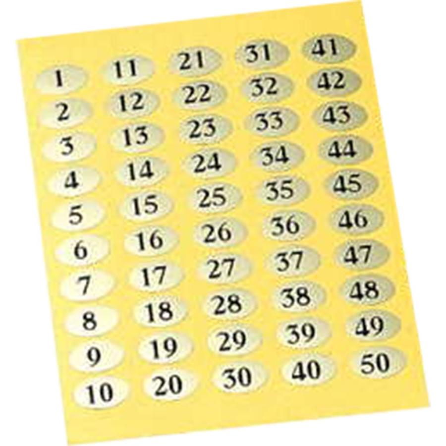 ナンバーシール(1〜50) NC-50 / えいむ カッティングシート 番号 シール | 