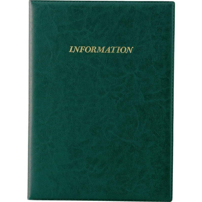 レザータッチインフォメーション(A4 9ページ固定+ポケット) IF-101