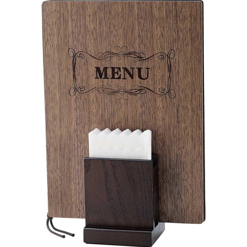 MDF ナフキン・ブック立て NT-49 / えいむ メニューブックスタンド
