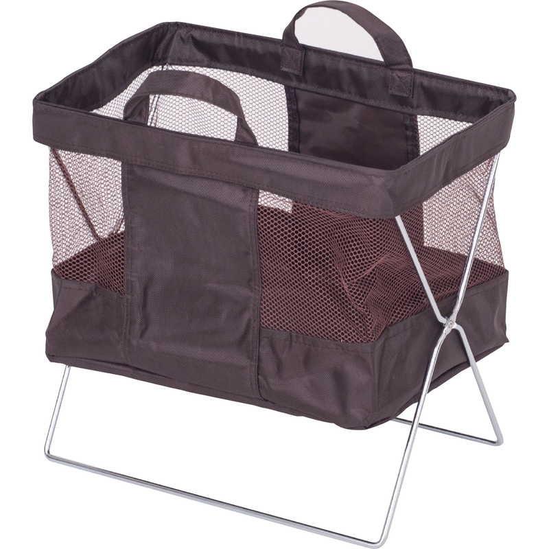 手荷物収納メッシュワゴン ショート(小) (3セット) ZT-手荷物収納メッシュワゴン 小-60 / 返品代引不可  / シンビ | 