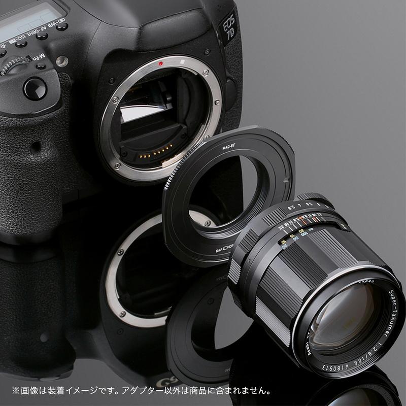 K&F CONCEPT マウントアダプター KF-42EF.P（M42マウントレンズ