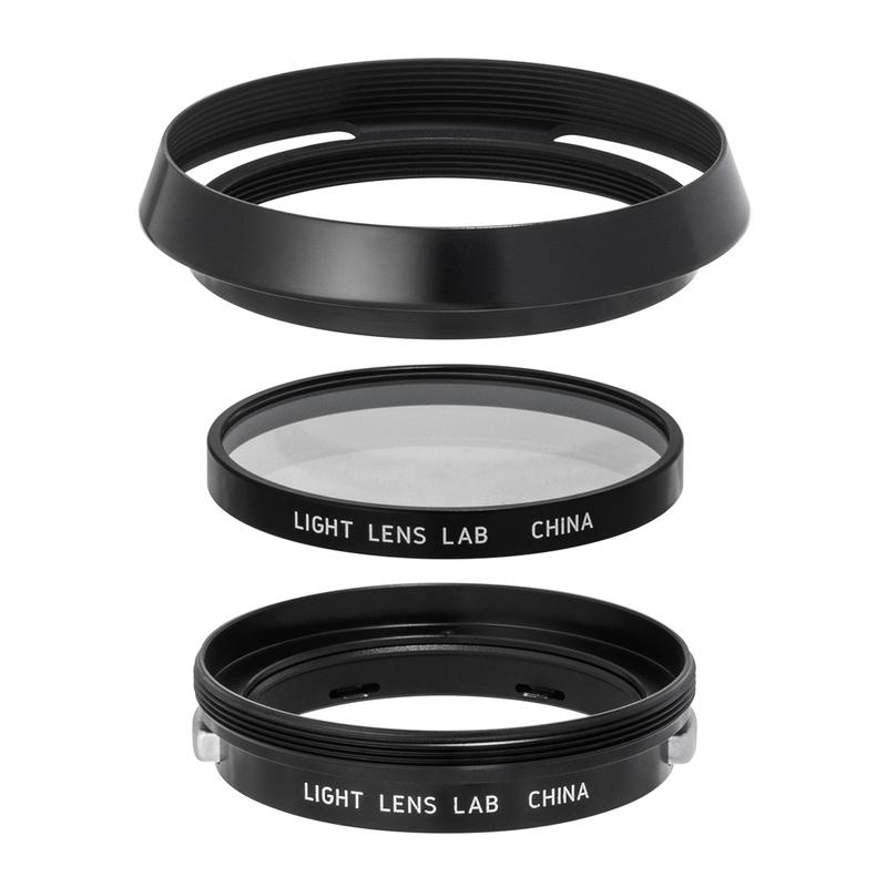 LIGHT LENS LAB レンズフード L-12504-B UVフィルター付き