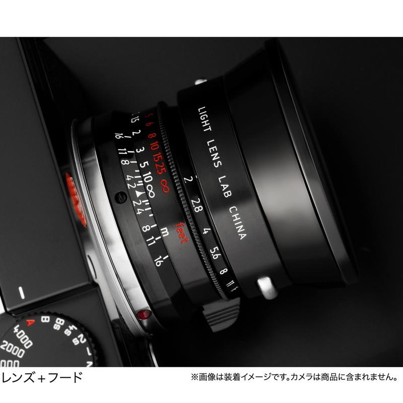 LIGHT LENS LAB M 35mm f/2 + レンズフード IROOA 復刻 ブラック LIGHT LENS LAB M 35mm f/2 + レンズフード IROOA 復刻 ブラック