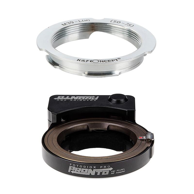 K&F CONCEPT - Fotodiox LM-FXRF-PRN + K\u0026F Concept KF-LM-5075｜ライカL39水晶体 50/75粍 マウントアダプタ仕掛ける マウントアダプター-レンズアクセサリー