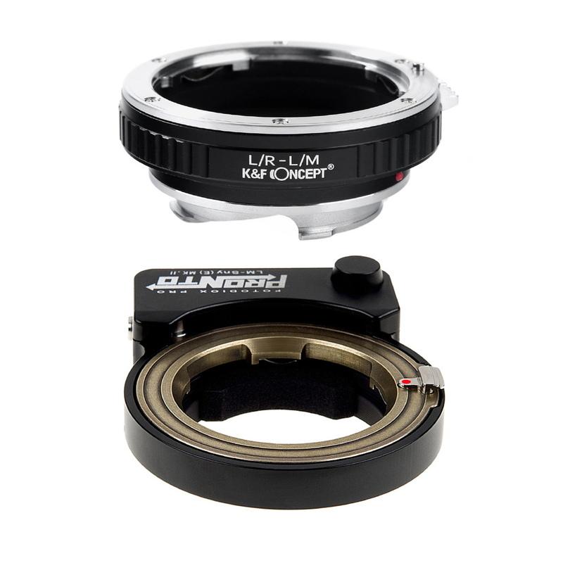 K&F CONCEPT - Fotodiox LM-SNE-PRN II + K\u0026F Concept KF-LRM  （ライカR水晶体用） マウントアダプタ 仕掛ける カメラ-レンズアクセサリー-テレビ、オーディオ、カメラ
