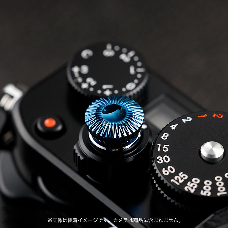 AKuser BE THE ULTIMATE レリーズボタン カメラシャッターボタン 12mm SRB3000シリーズ ROYAL BLUE ブル―の画像