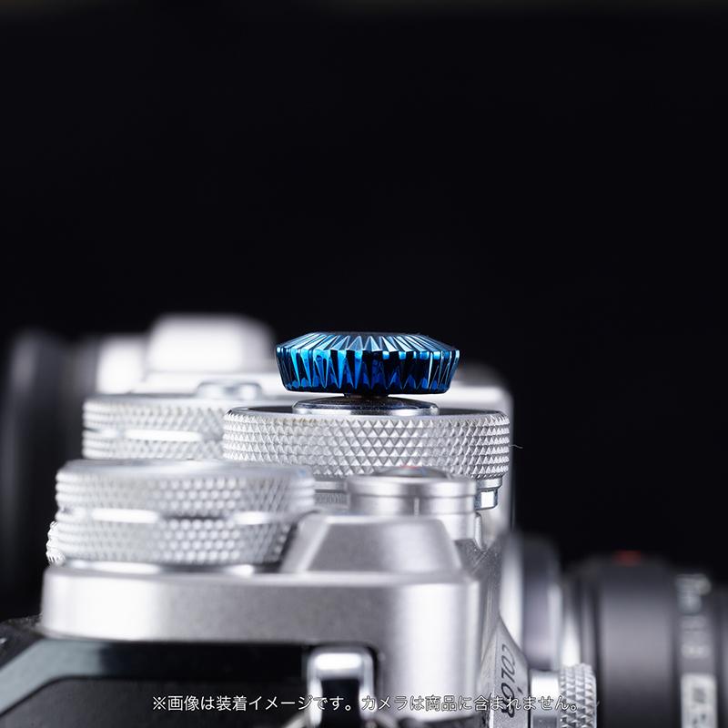 AKuser BE THE ULTIMATE レリーズボタン カメラシャッターボタン 12mm SRB3000シリーズ ROYAL BLUE ブル―の画像