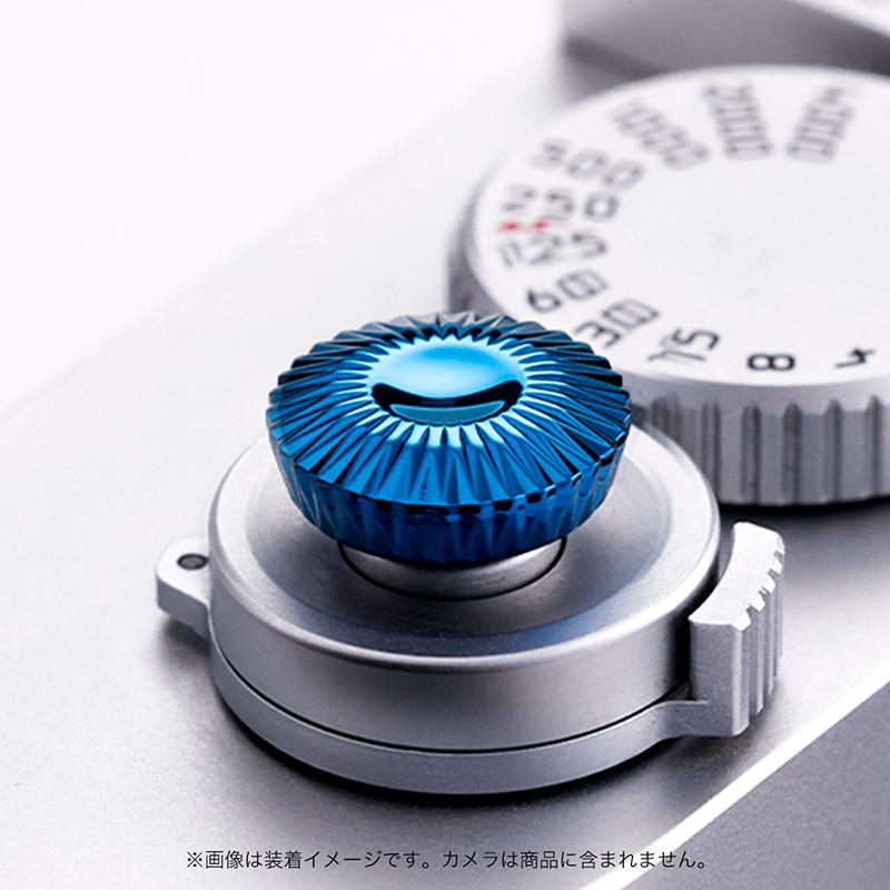 AKuser BE THE ULTIMATE レリーズボタン カメラシャッターボタン 12mm SRB3000シリーズ ROYAL BLUE ブル―の画像