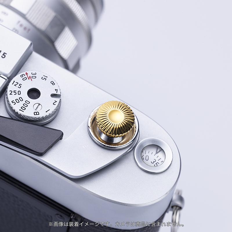 AKuser BE THE ULTIMATE レリーズボタン カメラシャッターボタン 12mm SRB3000シリーズ MODERN GOLD 金色の画像