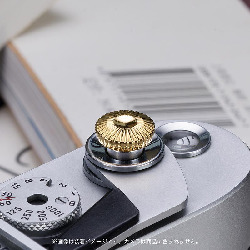 AKuser BE THE ULTIMATE レリーズボタン カメラシャッターボタン 12mm SRB3000シリーズ MODERN GOLD 金色の画像