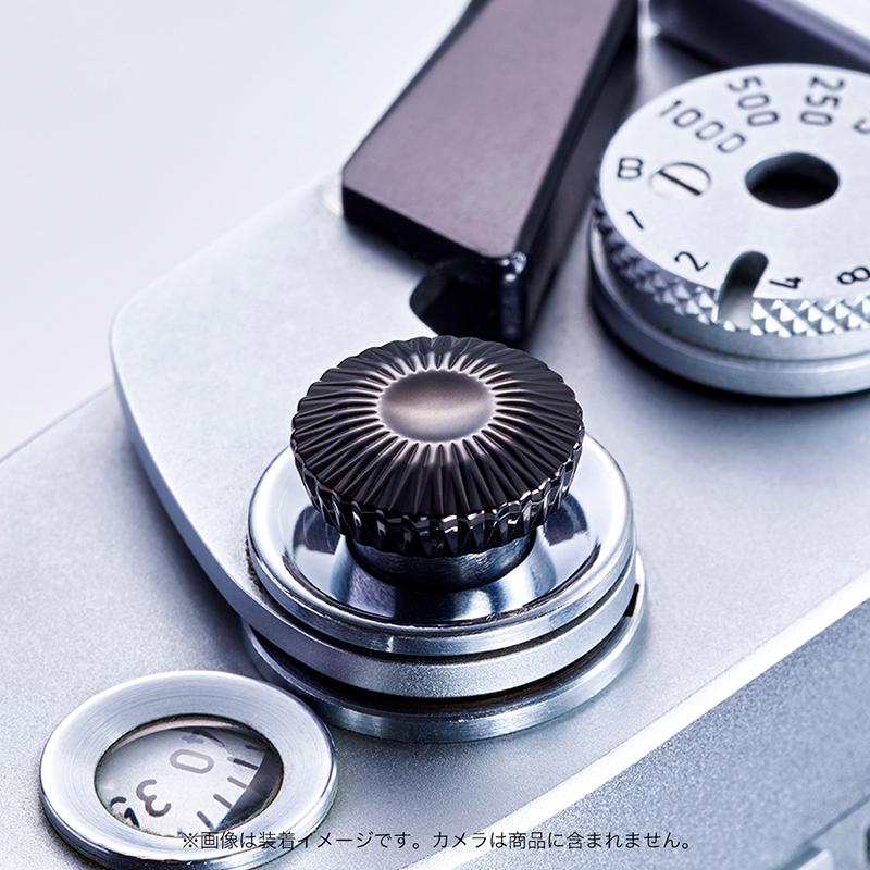 AKuser BE THE ULTIMATE レリーズボタン カメラシャッターボタン 12mm SRB3000シリーズ ONYX BLACK ブラックの画像
