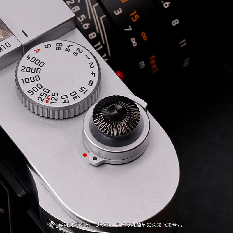 AKuser BE THE ULTIMATE レリーズボタン カメラシャッターボタン 12mm SRB3000シリーズ ONYX BLACK ブラックの画像
