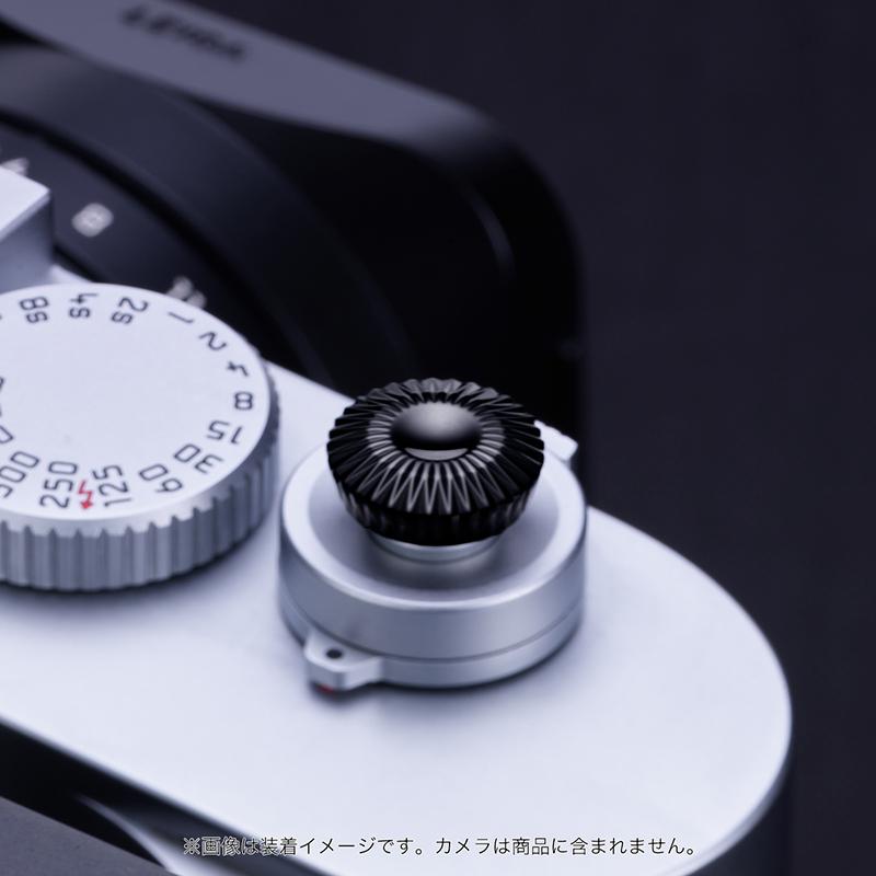 AKuser BE THE ULTIMATE レリーズボタン カメラシャッターボタン 12mm SRB3000シリーズ ONYX BLACK ブラックの画像