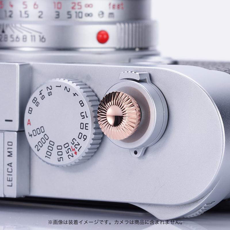 AKuser BE THE ULTIMATE レリーズボタン カメラシャッターボタン 12mm SRB3000シリーズ ROSE GOLD ゴールドの画像