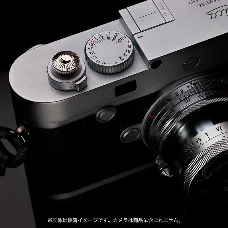 AKuser BE THE ULTIMATE レリーズボタン カメラシャッターボタン 12mm SRB3000シリーズ SILVERY シルバー 銀の画像