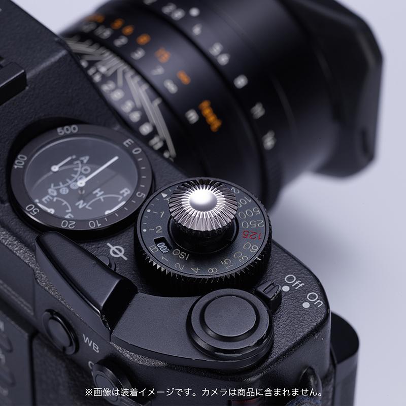 AKuser BE THE ULTIMATE レリーズボタン カメラシャッターボタン 12mm SRB3000シリーズ SILVERY シルバー 銀の画像