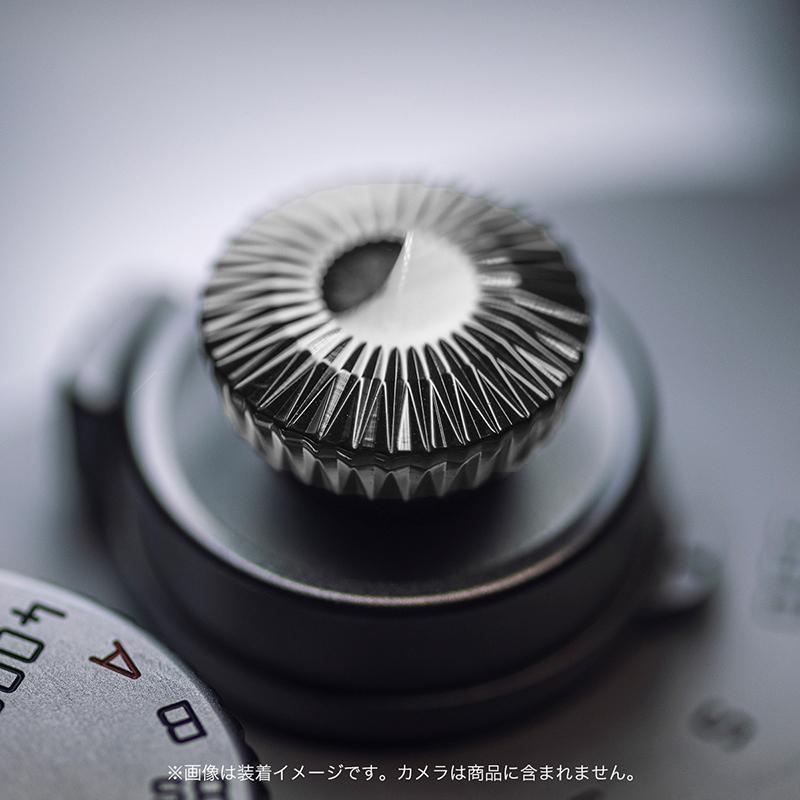AKuser BE THE ULTIMATE レリーズボタン カメラシャッターボタン 12mm SRB3000シリーズ SILVERY シルバー 銀の画像