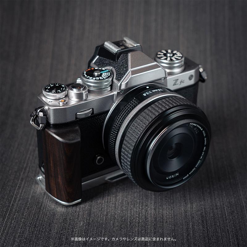 YUWOOD Y-ZFC-GPS Nikon ニコン Zfc 専用 黒檀ウッドグリップ 一体型