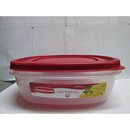 【通販 人気】 Square Lid Find Easy 7J71 Rubbermaid - cup) 9 特別価格　(1, 9-Cup Contai Storage Food 食品保存容器